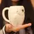 Harry potter tridimensional 3d alívio caneca hedwig coruja caneca aviso de admissão mensageiro copo de cerâmica coruja caneca escritório xícara de caf na internet