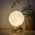 Luminária Criativa 3D de LED em PVC com Design de Céu Estrelado e Lua, Luz de Carregamento USB para Atmosfera de Casa na internet