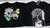 Lote de 2 camisetas gráficas femininas em preto, com estampas coloridas de Rick e Morty e um desenho de árvore com flores.
