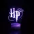 Luz noturna 3D Hogwarts com controle remoto e toque inteligente decoração de quarto lâmpada aniversário dia dos namorados presentes de Natal - Conexao Geek Virtual