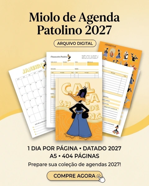 Arquivo Digital -Agenda Personalizada Patolino 1 DPP 2027