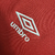 Camisa Fluminense Treinador 23/24 - Umbro Masculina - Vermelha com detalhes em Verde e Patches Libertadores - BNF COMPANY 