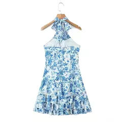 VESTIDO FLORAL COM DECOTE SUSPENSO na internet