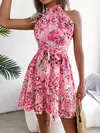 VESTIDO FLORAL SEM MANGA