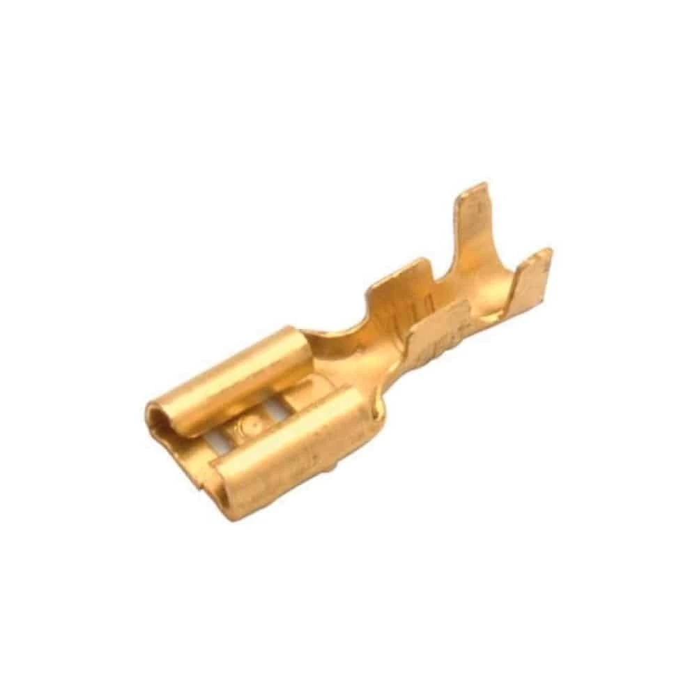 Terminal de láton tipo faston hembra, desnuda de 3/16″ Steren