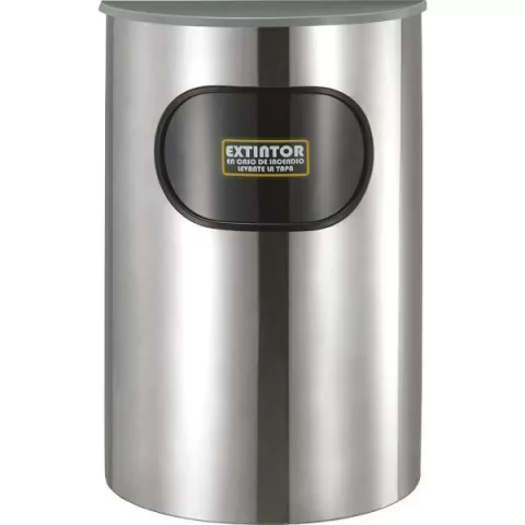 Portaextintor media luna inoxidable espejo para PQS 4.5 a 6 kg - comprar en línea
