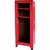 Gabinete rojo para 2 trajes de bombero 40 x 67 x 180 cm - comprar en línea