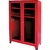 Gabinete rojo para 6 trajes de bombero 40 x 122 x 180 cm - comprar en línea