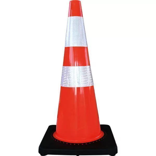 Cono naranja importado de 70 cm con reflejante