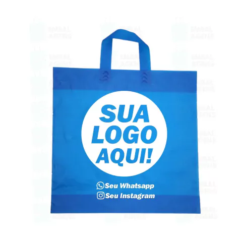 Sacola Alça Fita Personalizadas 40x50Cm 250 Unidades - loja online