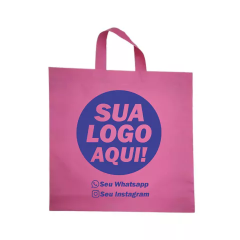 Sacola Alça Fita Personalizada 30x45Cm 250 Unidades na internet