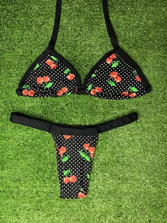 BIQUÍNI CEREJA PRETA / TANGA FITA - comprar online