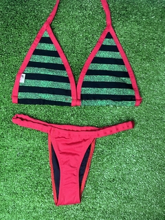 BIQUÍNI VERMELHO VERDE - comprar online