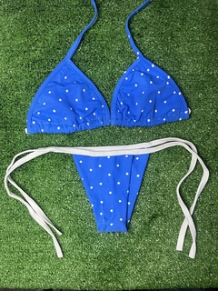 BIQUÍNI AZUL BOLINHA - loja online