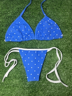 BIQUÍNI AZUL BOLINHA - Bia Vesty