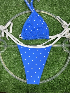 BIQUÍNI AZUL BOLINHA - comprar online