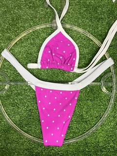 BIQUÍNI DE FITA BOLINHA ROSA - comprar online