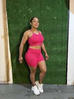 CONJUNTO CROSSFITEIRA VERMELHO CEREJA - loja online
