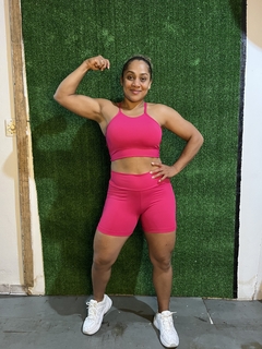 CONJUNTO CROSSFITEIRA VERMELHO CEREJA