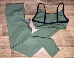 Conjunto Fitness Elisa Verde Militar na internet