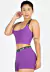 Cropped + Short Legging Elástico Cruzado Roxo | Conjunto Metamorfose | REF: MTF12 - Ks da Moda | Fitness & Casual | Looks para Todos os Momentos