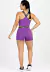 Cropped + Short Legging Elástico Cruzado Roxo | Conjunto Metamorfose | REF: MTF12 - loja online