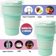 2X1 TAZA TERMICA PLEGABLE DE SILICONA LAMBO - LAMBO STORE