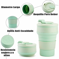 2X1 TAZA TERMICA PLEGABLE DE SILICONA LAMBO en internet