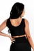 Cropped Detalhe Busto Preto Tela | REF: LX244 - comprar online