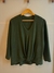 BLUSA MALHA KNIT C/NO NA FRENTE MANGA 7/8 DEL AMO