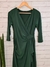 VESTIDO TRANSPASSADO LISO I.T.Y MANGA 3/4 DEL AMO