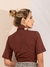 BLUSA CANELADA GOLA ALTA E MANGA CURTA DEL AMO - comprar online