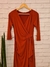 VESTIDO TRANSPASSADO LISO I.T.Y MANGA 3/4 DEL AMO - comprar online