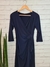 VESTIDO TRANSPASSADO LISO I.T.Y MANGA 3/4 DEL AMO - ALDALI Shop