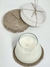 Posa vaso/vela tejido algodón natural - comprar online