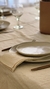 Servilletas tusor bordado 40x40 natural pack x 6 - comprar online