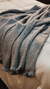 Manta/pie de cama tejido industrial 2,20x1,60 gris cemento - comprar online