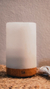 Humidificador/aromatizador base simil madera - comprar online