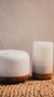 Humidificador/aromatizador base simil madera - tienda online