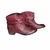 Bota Marsala Couro Cano Curto Salto Baixo Western - comprar online