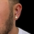 Brinco masculino banhado a ouro 18k redondo cravejado antialérgico na internet