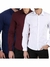 kit 3 Camisa Social Masculina Slim Manga Longa Algodão Confortável - loja online