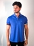 POLO TOMMY HILFIGER FLAG CUFF SLIM FIT AZUL - comprar online