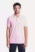 Polo masculina rosa da marca Reserva, com colarinho e mangas curtas, modelo clássico.