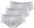 KIT 3 CUECAS CALVIN KLEIN BRIEF DE COTTON RIB BRANCO na internet