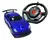 Carrinho de corrida com controle Remoto Volante 7 funções - SUPER SPORT