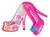 Kit Estojo De Maquiagem Infantil Sapato Rosa