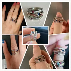 Anel De Zircônia Cúbica Colorido na internet