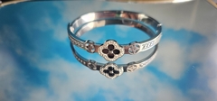 Bracelete de Aço Inoxidavel Trevo