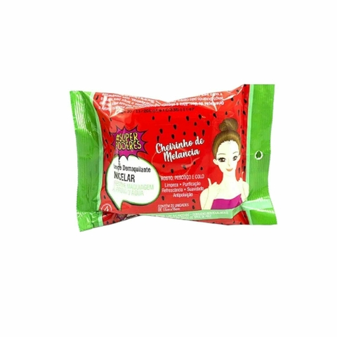 Lenço Demaquilante Micelar Cheirinho de Melancia Super Poderes
